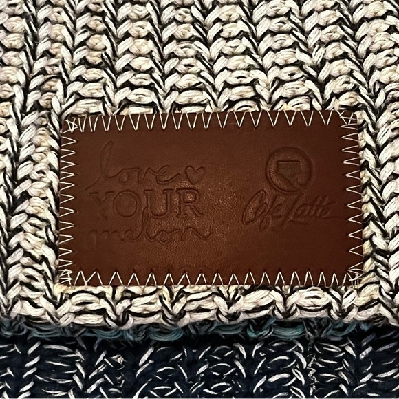 Love Your Melon Beanie Knit Hat Speckled Cream Black Gold Blue Patch Logo Lot 4x main image 13